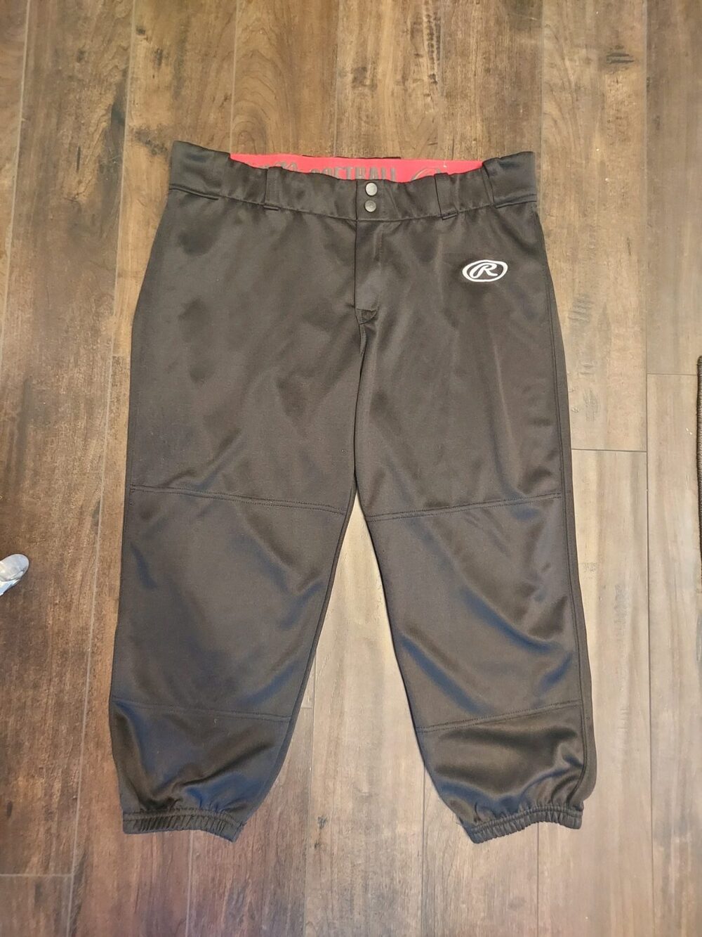 Rawlings Black Softball Pants XL Elastic Waistband
